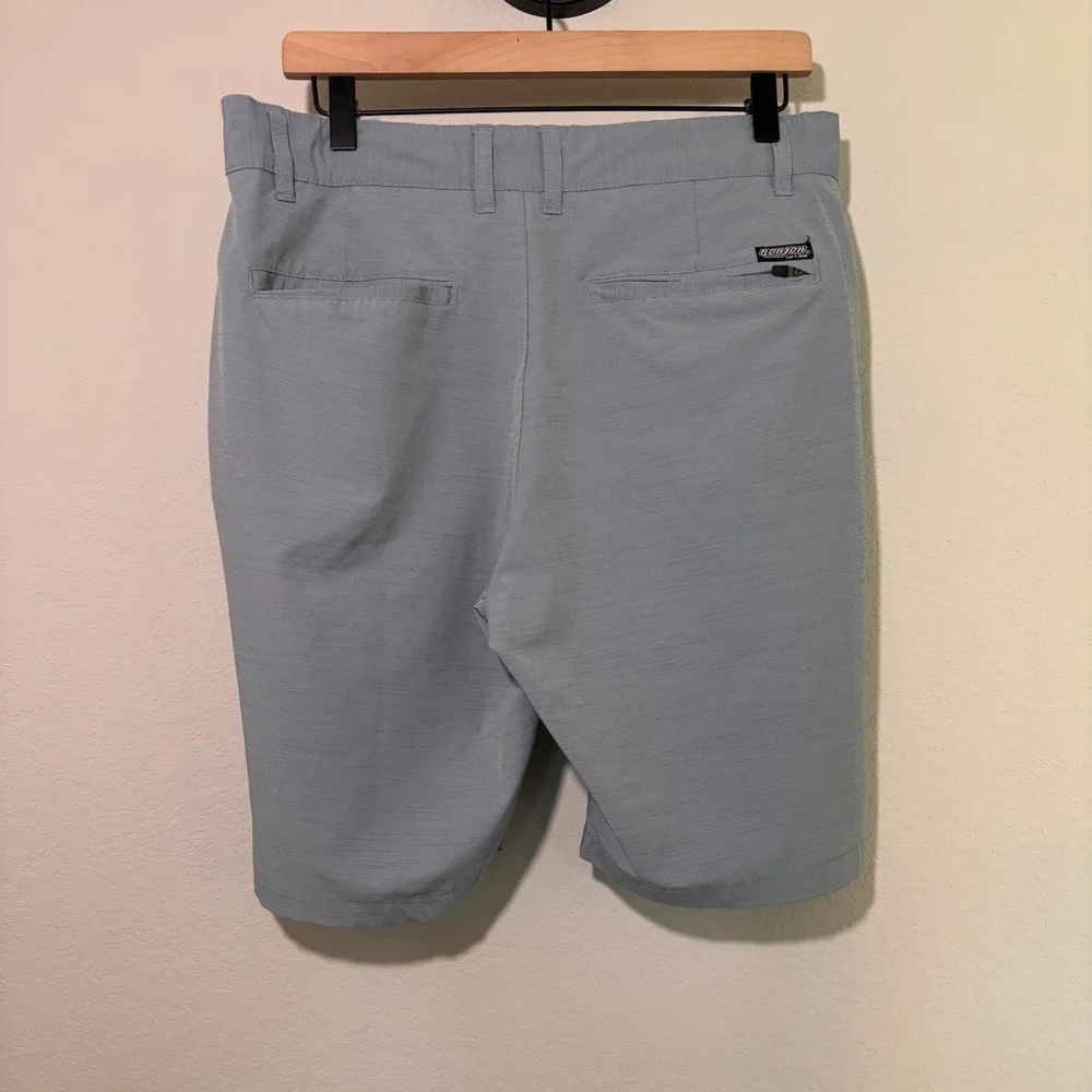 Ron Jon Surf Shop Hybrid Shorts 32 Stretch Light Blue Coastal Surf
